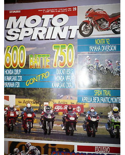 Moto Sprint N.29  '91:Yamaha XJ 600 S Diversion, Fantic K-Roo, Beta Zero   FF08