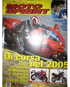Moto Sprint  N.37  2004:Honda CBR 600 RR, Aprilia Pegaso Strada 650    FF10