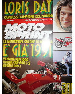 Moto Sprint N.38  '90:Yamaha FZR 1000, Honda CBR 600 F-2, Bimota 10   FF08