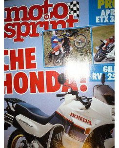 Moto Sprint N.41  '86:Gilera RV 250 NGR,Honda Transalp V 600   FF08