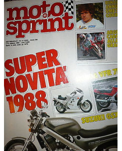 Moto Sprint N.41  '87: Honda VFR 750 F, Honda NTV 650, Suzuki GSX 1100 F  FF08