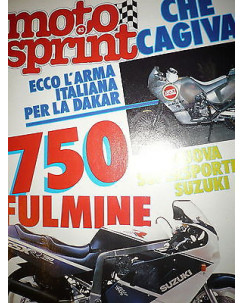 Moto Sprint N.43  '87: Suzuki GSX 750 R/88,Moto Guzzi NTX 350-NTX 650  FF08