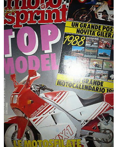 Moto Sprint N.47  '87: Moto Guzzi GT 1000,Suzuki GSX 750 R,Gilera MX1   FF08