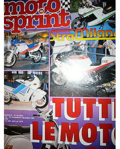 Moto Sprint N.48  '87: Yamaha XJ 750 Seca, Honda VT 1100 C Shadow   FF08