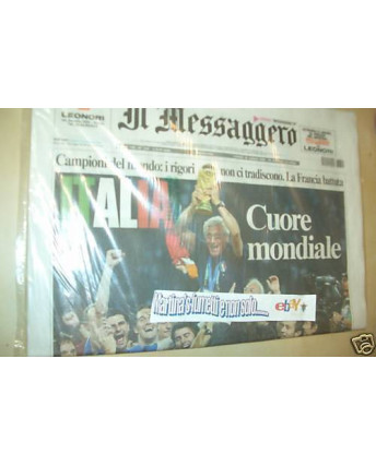 il Messaggero 10/7/2006: CAMPIONI DEL MONDO