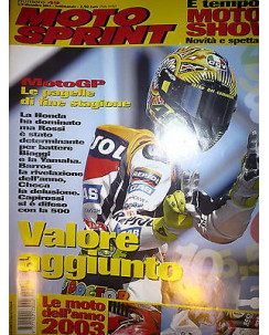 Moto Sprint  N.49  2002:Gas Gas MC 125, Honda CR 125,Aprilia Scarabeo 500   FF10