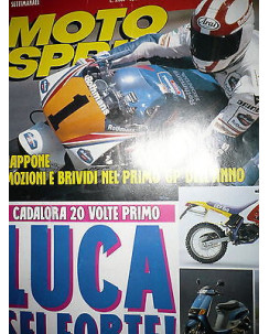 Moto Sprint  N.14  '92:Piaggio Quartz,Honda Transalp V 600,Aprilia RX 50   FF09