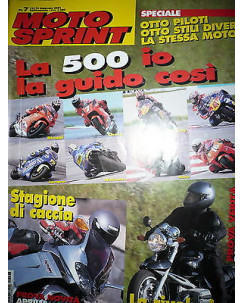 Moto Sprint  N.7  2001:Aprilia RST 1000 Futura, BMW R 1150 R,Peugeot Looxor FF10