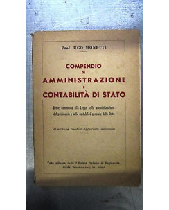 Monetti: Compendio di amm. e contabilità di Stato Riv. Italiana Ragioneria A56