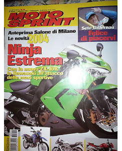 Moto Sprint  N.34  2003 :Yamaha FZS Fazer 600 e FZS nuda,Kawasaki ZX-10R  FF10
