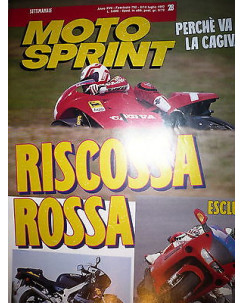 Moto Sprint  N.28  '92:Suzuki RG 125 Gamma, Honda NSR 750,Yamaha XTZ 660   FF09