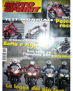 Moto Sprint  N.9  2001:Suzuki GSX-R 1000, Honda CBR 900 RR,Yamaha YZF-R1   FF10