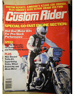 Custom Rider: Kawasaki's KZ1000, Yamaha's slick XV750H Rivista americana FF04