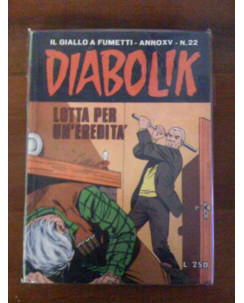 Diabolik Anno XV n.22 ed. Astorina