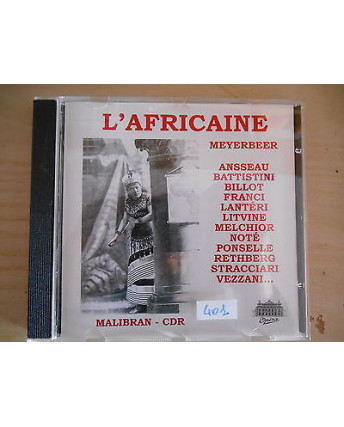 Meyerbeer: "L'Africaine" (22 tracks)- CD (cd401)
