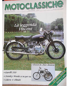 Motoclassiche: N. 23 Novembre 1989 Garelli 350 Gilera Stanley Woods  