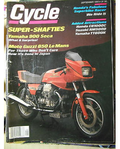 Cycle: Yamaha 900 Seca Moto Guzzi 850 Le Mans Rivista americana FF04