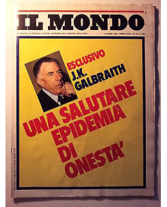Il Mondo n. 10 4 mar 1976 * J.K. Galbraith: salutare epidemia onestÃ  - FF08