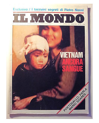 Il Mondo n. 14 3 apr 1975 * Vietnam Ancora Sangue - Portogallo parla Soares FF08