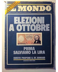 Il Mondo n. 17 22 apr 1976 * Elezioni - Salviamo la Lira - Enrico Nassi - FF08