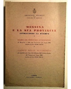 Messina e la sua provincia 1960 Avvenimenti e Accessioni Comune Messina A60