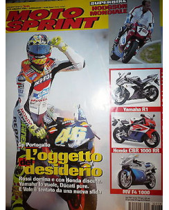 Moto Sprint  N.36  2003 :Honda CBR Fireblade RR,MV Agusta F4 1000   FF10
