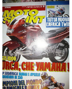 Moto Sprint  N.37  '92:Yamaha GTS 1000, Honda ST 1100 ABS,Honda CB 1000 Big FF09