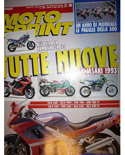 Moto Sprint  N.40  '92:Yamaha TDR 125, Kawasaki KLX 650, Kawasaki ZXR 400  FF09