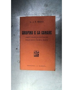 L. e F. Ricci: Crispino e la comare Opera Lirica Ed. Barion [RS] A48