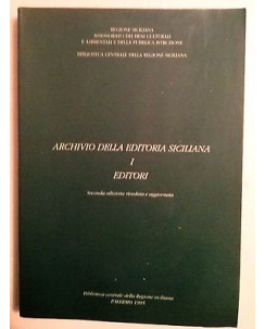 Archivio della Editoria Siciliana: Vol. I Editori Ed. Reg. Sicilia 1995 A60
