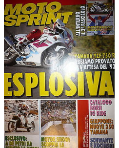 Moto Sprint  N.49  '92:Yamaha TZR 250 R/R1-Z 250,Yamaha YZF 750 R  FF09