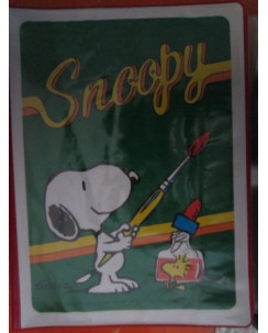 Copertina quaderno plastificata  " Snoopy " anni 70/80 Verde FU07