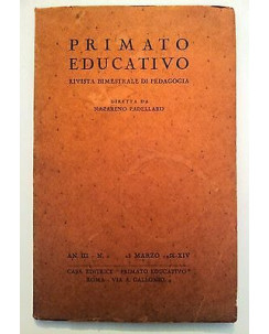 Primato Educativo An. III n. 1 marzo 1936 ed. Primato Educativo [RS] A46