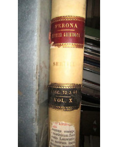 Verona: Sinossi giuridica II, fas. 73 a 84 - 1893 - Ed. Stereotipa FF10RS