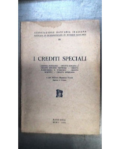 Marcello Tondo: I Crediti speciali Ed. Bancaria [RS] A50