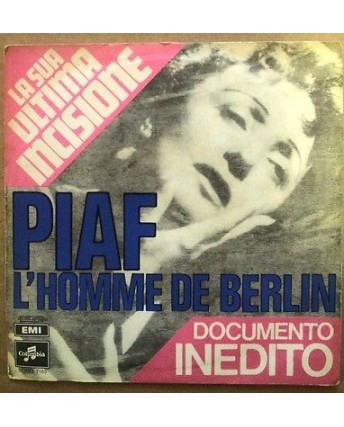 Edith Piaf: L'Homme de Berlin - EMI * 45 Giri