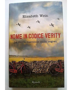 Elizabeth Wein: Nome in codice Verity NUOVO -50% Ed. Rizzoli A12