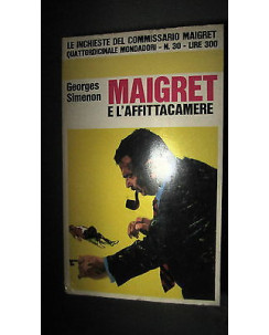 G.Simenon: Maigret e l'affittacamere Le inchieste n. 30 Mondadori [RS] A38 