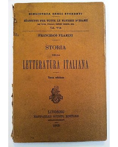 F. Flamini: Storia della Letteratura Italiana ed. 1905 [RS] A44
