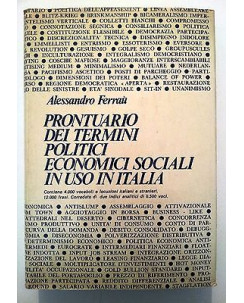 FerraÃ¹: Prontuario termini politici economici sociali in uso in Italia [RS] A46