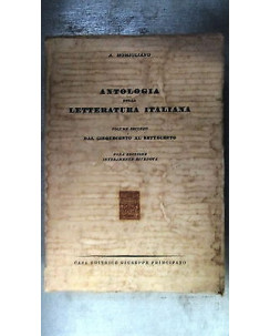 A. Momigliano: Antologia della letteratura italiana Ed. Principato A03