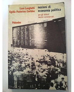 Lunghetti, Pastorino Garibbo: Nozioni di economia politica ed. Palumbo [RS] A46