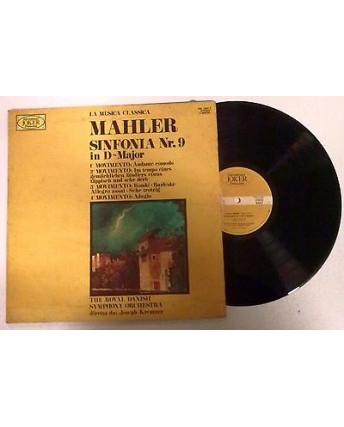 33 Giri  La musica classica Mahler sinfonia nr 9 in D-Major -1166/2- Joker - 097