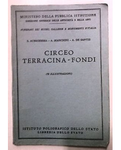 Bianchini, De Santis: Circeo - Terracina - Fondi Ed. Poligrafico dello Stato A03
