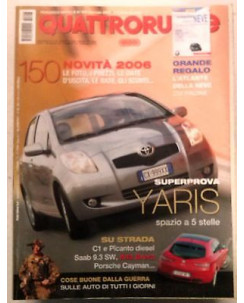 Quattroruote N. 603 Gennaio 2006: Novità 2006  Yaris  C1 e Picanto diesel