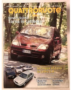 Quattroruote N. 527 Settembre 1999: Lancia Lybra 1.8  Renault Scenic