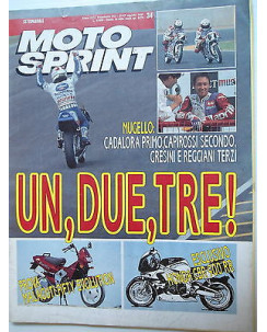 MOTO SPRINT   n.34  21/27ago  1991   Cadalora-Capirossi-Gresini-Reggiani    [SR]