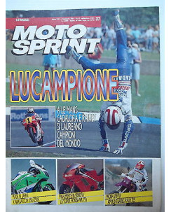 MOTO SPRINT   n.37  11/17set   1991   Kawasaki ZXR250-Honda NR750-Aprilia   [SR]