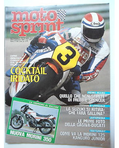 MOTO SPRINT   n.37  15/21set   1983   Morini 350-Suzuki-Cagiva-Ducati   [SR]