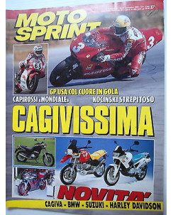 MOTO SPRINT   n.37  15/21sett  1993   Cagiva-BMW-Suzuki-Harley Davidson   [SR]